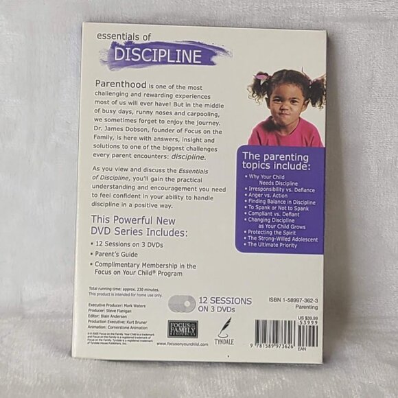 Dr James Dobson Your Child Essentials of Discipline DVD Set Focus on the Family - Picture 5 of 12